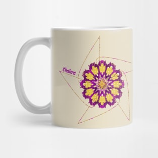 Purple Chakra Meditation Energy Wheel Mug